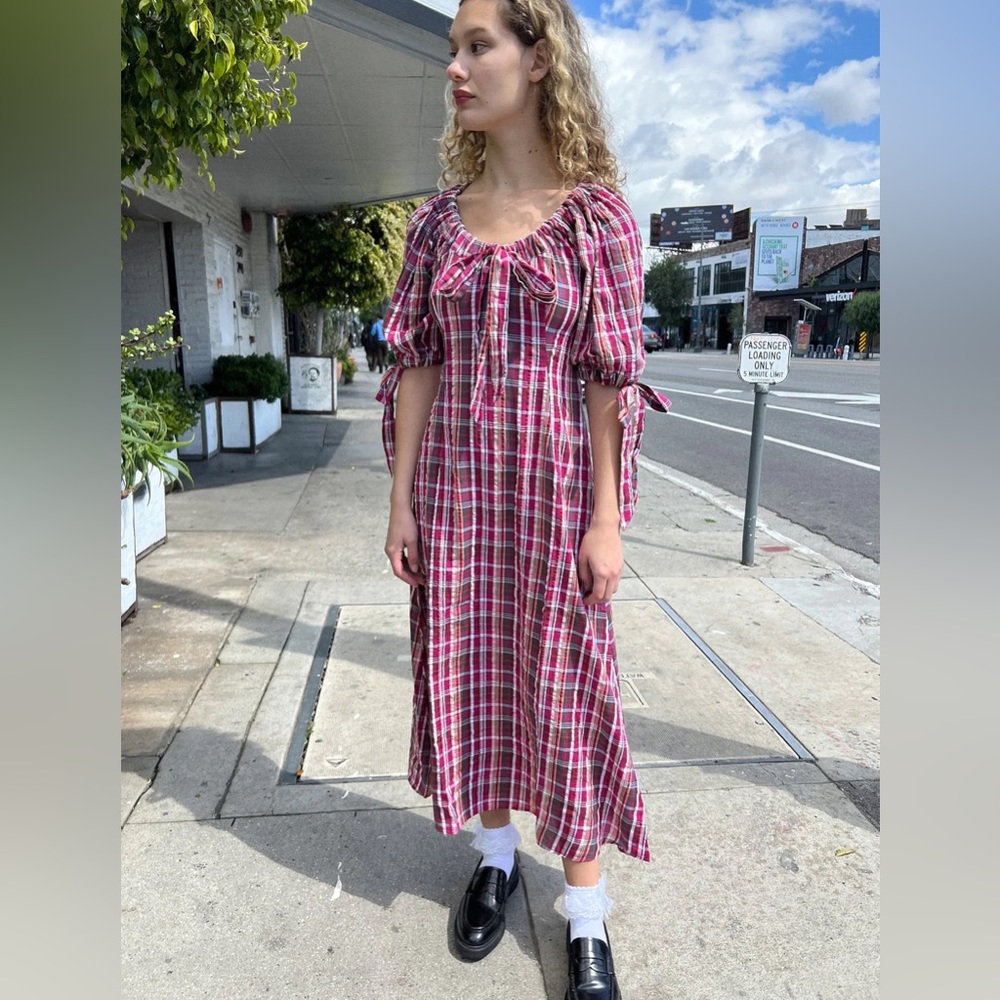 Damson Madder Lisa Says Gah Cassandra Bow Dress